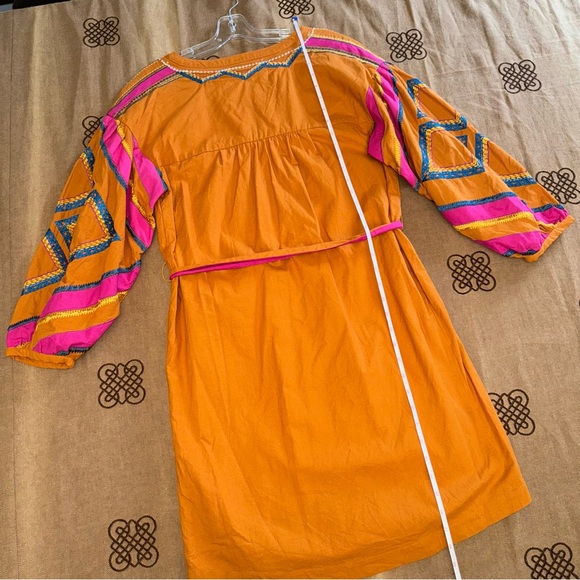 Anthropologie Stasiana Embroidered Patchwork Long Sleeve Tunic Dress - Picture 17 of 17